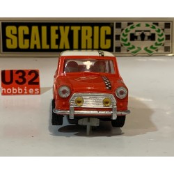 SLOT CAR SCX SCALEXTRIC EXIN C-45 MINI COOPER -1 ROJO CLARO CASCO JET