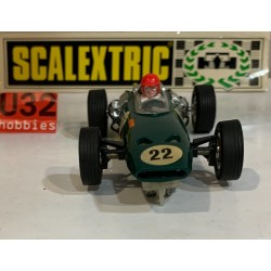 SLOT CAR SCX SCALEXTRIC EXIN C-37 BRM F1 -22 VERDE SEGUNDA SERIE RACE TUNED