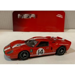 SLOT CAR NSR 0390SW FORD GT40 MKI -14 LE MANS 1966 SCUDERIA FILIPINETTI