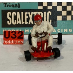 SLOT CAR TRIANG SCALEXTRIC K/1 GO KART ROJO 1 SERIE