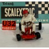 SLOT CAR TRIANG SCALEXTRIC K/1 GO KART ROJO 1 SERIE