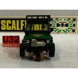 SLOT CAR SCX SCALEXTRIC EXIN STS 2205 LAND ROVER -12 TT 4x4 CAMEL VERDE