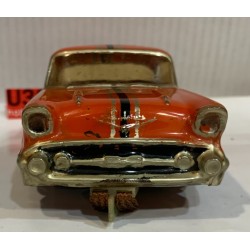 SLOT CAR  1/24 BEL AIR CHEVY 55 NARANJA AÑOS 60 COMPETICION CARROCERIA DE LEXAN