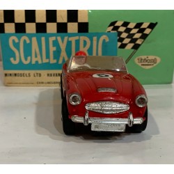 SLOT CAR SCALEXTRIC EXIN AUSTIN HEALEY 3000 -5 ROJO OSCURO