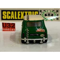 SLOT CAR SCX SCALEXTRIC EXIN C-45 MINI COOPER -22VERDE PILOTO CASCO JET