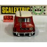 SLOT CAR SCX SCALEXTRIC EXIN C-45 MINI COOPER -1 ROJO  PILOTO CASCO JET
