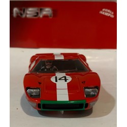 SLOT CAR NSR 0390SW FORD GT40 MKI -14 LE MANS 1966 SCUDERIA FILIPINETTI