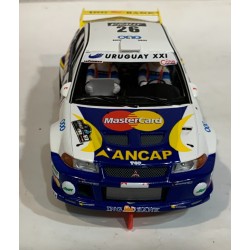 SLOT CAR SCALEAUTO SC-6368R MITSUBISHI LANCER EVO VI -26 TOUR CORSE '99 TRELLES