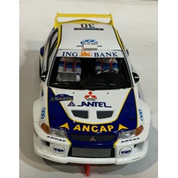 SLOT CAR SCALEAUTO SC-6367R MITSUBISHI LANCER EVO V -30 CATALUNYA '98 TRELLES