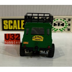 SLOT CAR SCX SCALEXTRIC EXIN STS 2205 LAND ROVER -12 TT 4x4 CAMEL VERDE