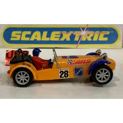 SLOT CAR SCX SUPERSLOT H2231 CATERHAM 7 -28 COMMA  SCALEXTRIC UK