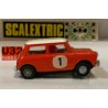 SLOT CAR SCX SCALEXTRIC EXIN C-45 MINI COOPER -1 ROJO CLARO CASCO JET