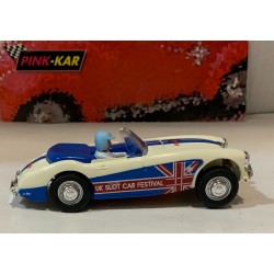 SLOT CAR PINK KAR CC20 AUSTIN HEALEY 3000 UK SLOT CAR FESTIVAL LIMITED EDITION