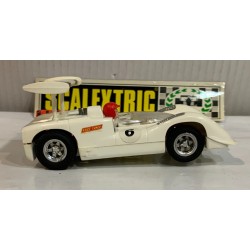 SLOT CAR SCX SCALEXTRIC EXIN C-40 CHAPARRAL GT -6 RACE TUNED BLANCO