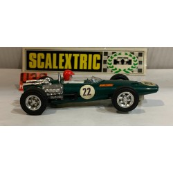 SLOT CAR SCX SCALEXTRIC EXIN C-37 BRM F1 -22 VERDE SEGUNDA SERIE RACE TUNED