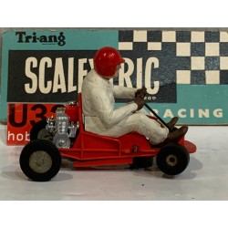 SLOT CAR TRIANG SCALEXTRIC K/1 GO KART ROJO 1 SERIE