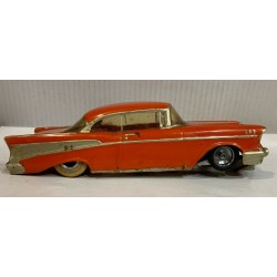 SLOT CAR  1/24 BEL AIR CHEVY 55 NARANJA AÑOS 60 COMPETICION CARROCERIA DE LEXAN