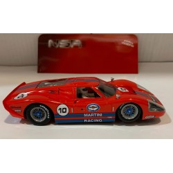 SLOT CAR NSR 0410SW FORD GT40 MKIV -10 MARTINI RED
