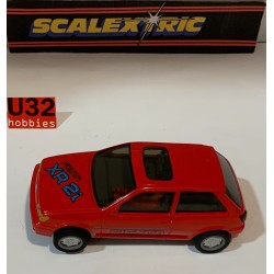 SLOT CAR SCX SCALEXTRIC C287 FORD FIESTA XR2I  ROJO SCALEXTRIC UK