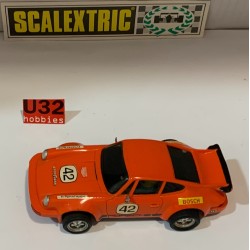SLOT CAR SCX SCALEXTRIC EXIN 4051 PORSCHE 911 CARRERA -42 FITZPATRICK NARANJA