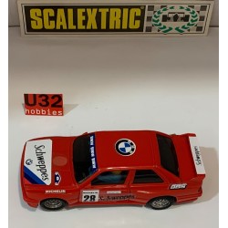 SLOT CAR SCX SCALEXTRIC EXIN 8323 BMW M3 E30 -28 SCHWEPPES ROJO