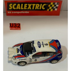 SLOT CAR SCX SCALEXTRIC 6058 FORD FOCUS WRC -6 CATALUYA 2000 MARTINI SAINZ-MOYA