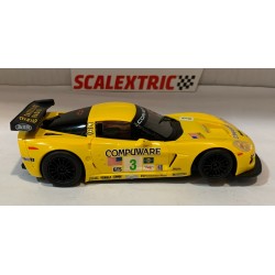 SLOT CAR SCX SCALEXTRIC U10495S300 CHEVROLET CORVETTE C6R -3 O'CONNELL