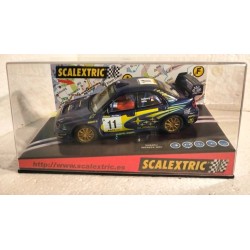 qq SCX 6099 SCALEXTRIC SUBARU IMPREZA WRC R COSTA BRAVA 02 -11 SOLBERG *