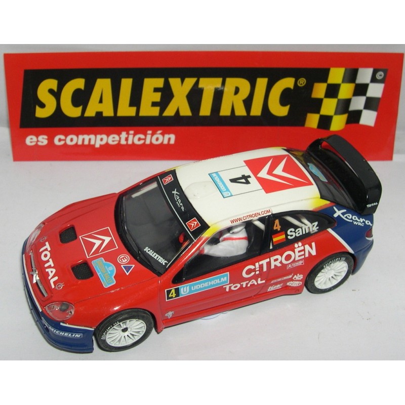 SCALEXTRIC CITROEN XSARA WRC  -4 SAINZ TRAC.TRASERA  ONLY IN SETS.MINT UNBOXED