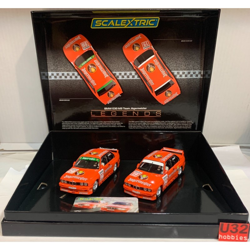 SLOT CAR SCX SCALEXTRIC C4110A BMW E30 M3 TEAM JAGERMEISTER SCALEXTRIC UK