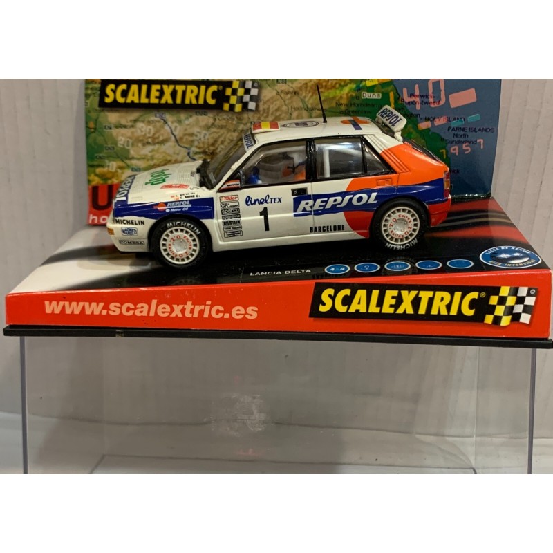 SLOT CAR SCX SCALEXTRIC 6157 LANCIA DELTA INTEGRALE -1 REPSOL C.SAINZ-L.MOYA