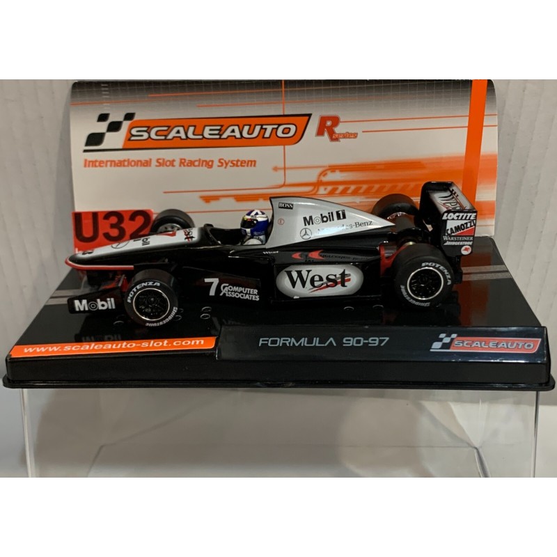 SLOT CAR SCALEAUTO SC-6387 McLAREN MP4/13 -7 F1 1998 DAVID COULTHARD