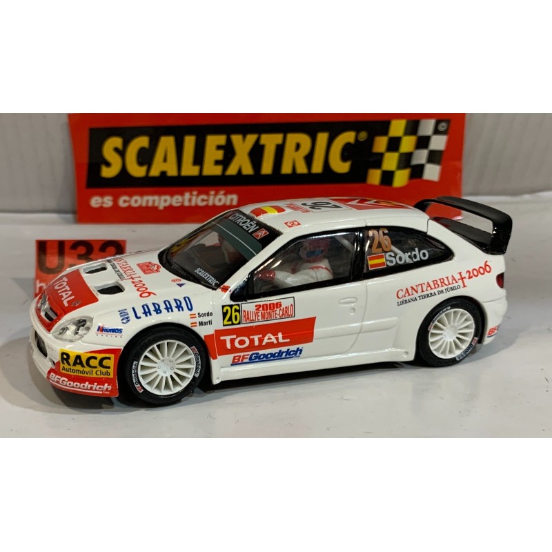 SLOT CAR SCX SCALEXTRIC PLANETA CITROEN XSARA WRC -26 MONTE CARLO 2006 SORDO