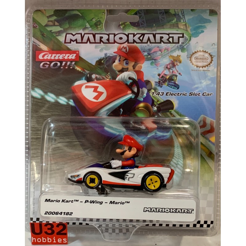 SLOT CAR CARRERA GO!!! 64182 NINTENDO MARIO KART P-WING MARIO