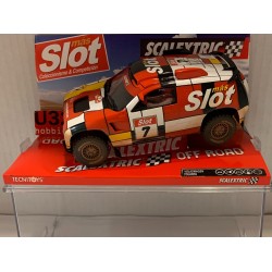 SLOT CAR SCX SCALEXTRIC 6424 VOLKSWAGEN TOUAREG -7 MAS SLOT FIRMA DEL PILOTO