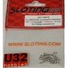 SLOTING PLUS SP114010 TORNILLO SUSPENSION ALUMINIO 13mm 0.12Gr 6 UNIDADES