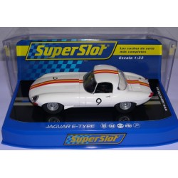SLOT CAR SUPERSLOT H3890 JAGUAR E-TYPE -9 BATHURST 1965 BOB JANE SCALEXTRIC UK