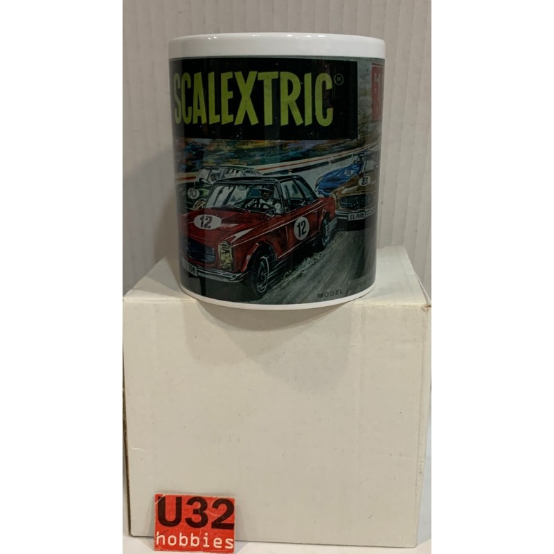 SCALEXTRIC EXIN TRIANG TAZA CON TAMPOGRAFIA CAJA GT104 CIRCUITO MERCEDES BENZ