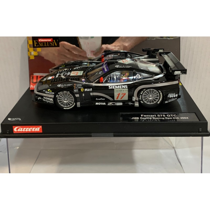 SLOT CAR CARRERA EXCLUSIV 20202 FERRARI 575 GTC -17 24H SPA 2004 JMB RACING
