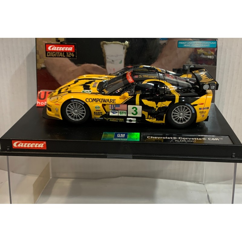 SLOT CAR CARRERA EXCLUSIV 20733 CHEVROLET CORVETTE C6R -3 ALMS 2003 DIGITAL 1/24