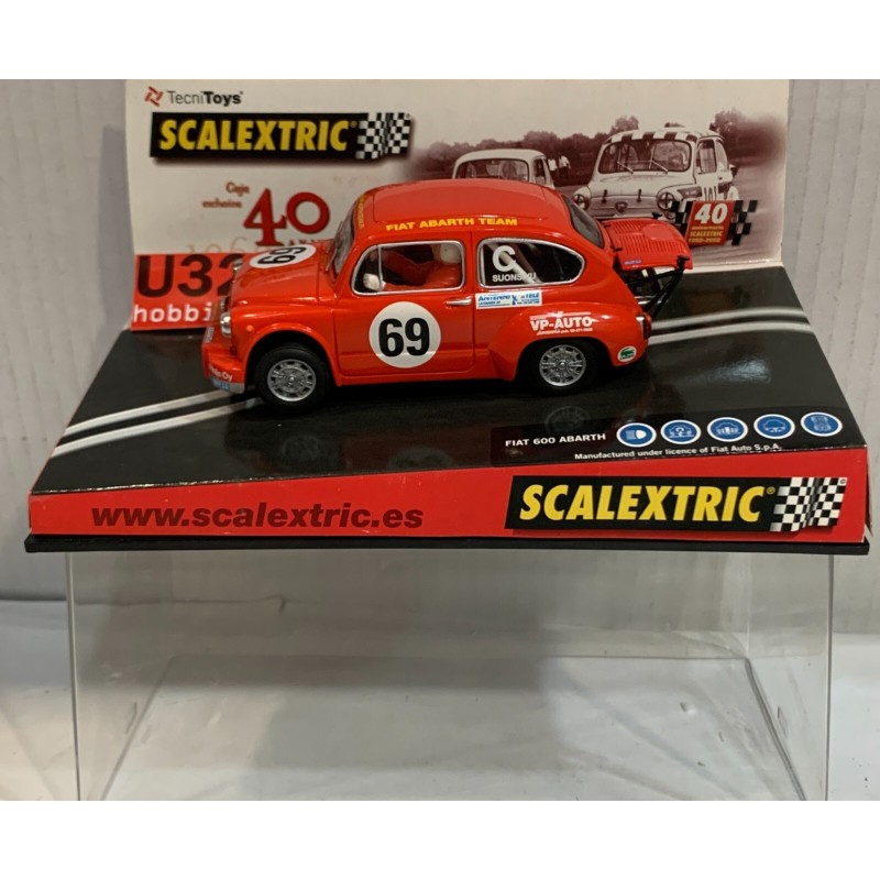 SLOT CAR SCX SCALEXTRIC SEAT FIAT 1000 ABARTH -69 (DEL PACK 40 ANIVERSARIO 6904)