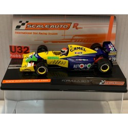 SLOT CAR SCALEAUTO SC-6345 BENETTON B191 FORD COSWORTH -20 F1 1991 NELSON PIQUET
