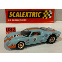 SLOT CAR SCX SCALEXTRIC ALTAYA FORD GT 40  -6 GULF WINNER LE MANS 1969 J.ICKX