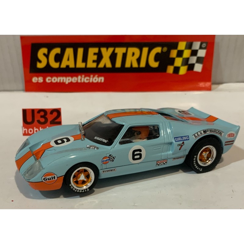 SLOT CAR SCX SCALEXTRIC ALTAYA FORD GT 40  -6 GULF WINNER LE MANS 1969 J.ICKX