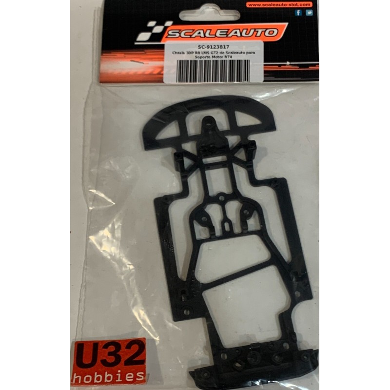 SLOT CAR SCALEAUTO SC-9123B17 CHASIS AUDI R8 LMS GT2  PARA SOPORTE RT4