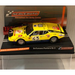 SLOT CAR SCALEAUTO SC-6084 DE TOMASO PANTERA Gr.3 -43 MONTE CARLO 1973 PITTONI