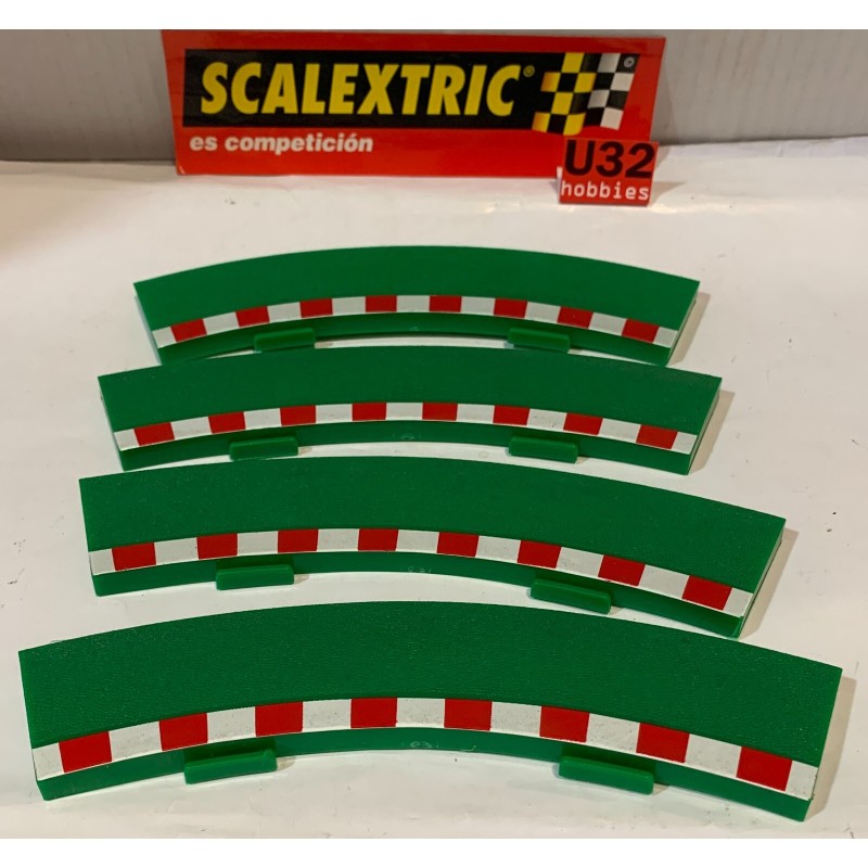 SCALEXTRIC BORDE CURVA INTERIOR PARA LA PARTE EXTERIOR 4UNIDADES