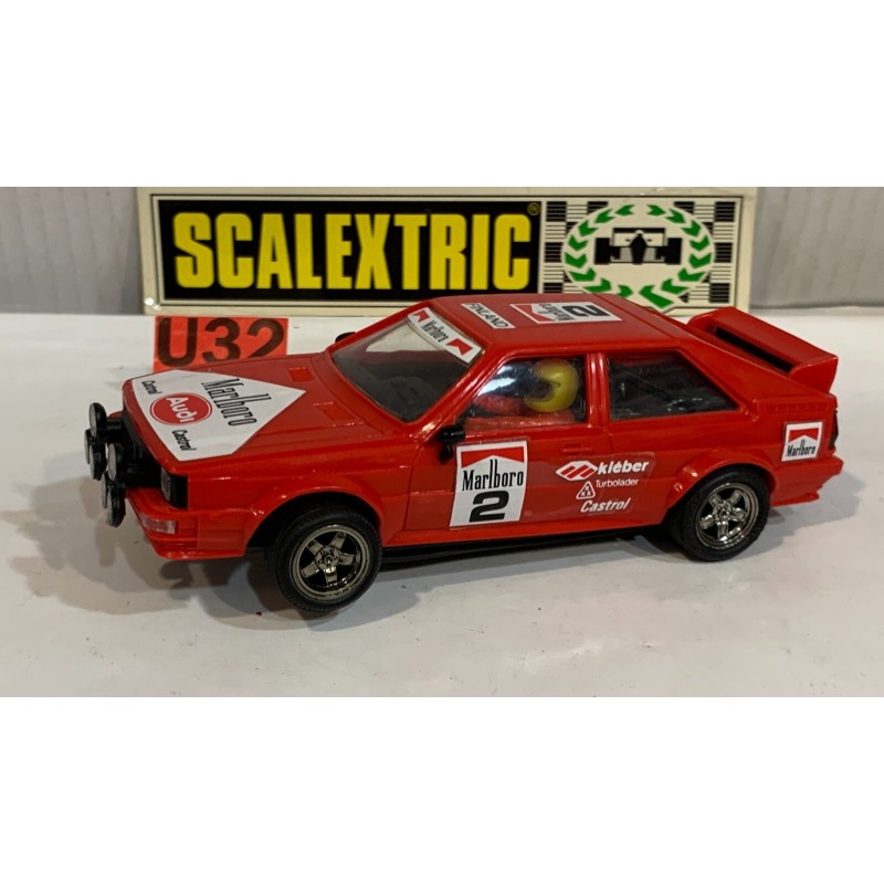 SLOT CAR SCX SCALEXTRIC EXIN C-4070 AUDI QUATTRO  -2 MARLBORO ROJO