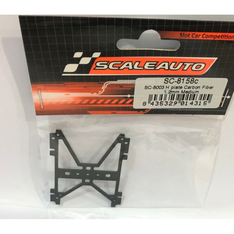 SCALEAUTO SC-8158C SOPORTE CENTRAL H CARBINO 1.2mm MEDIA PARA CHASIS SC8003 GT3