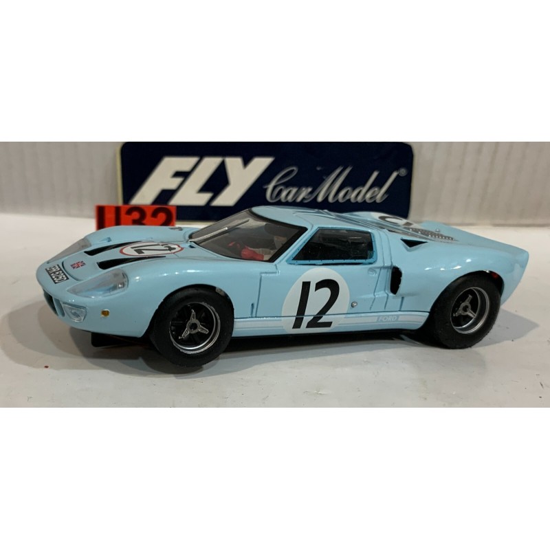 SLOT CAR FLY COLECCION CRIN FORD GT40 -12 LE MANS 1966 I.IRELAND-JOCHEN RINDT
